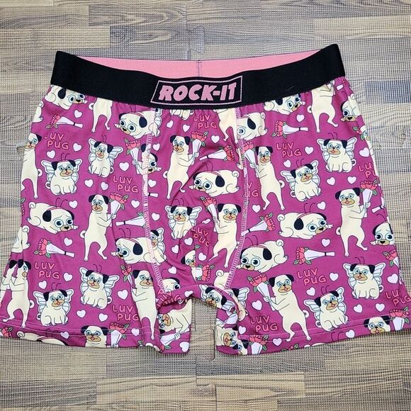 ROCK-IT Luv Pug Briefs Size Large - Picture 2 of 8